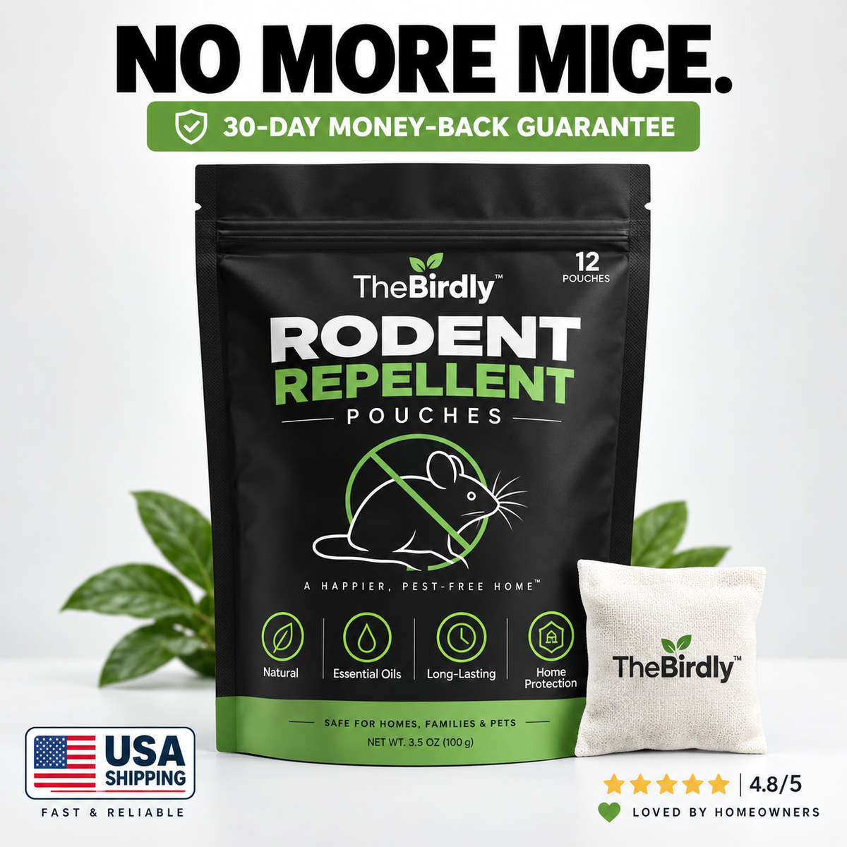 TheBirdly™ Natural Rodent Repellent Pouches